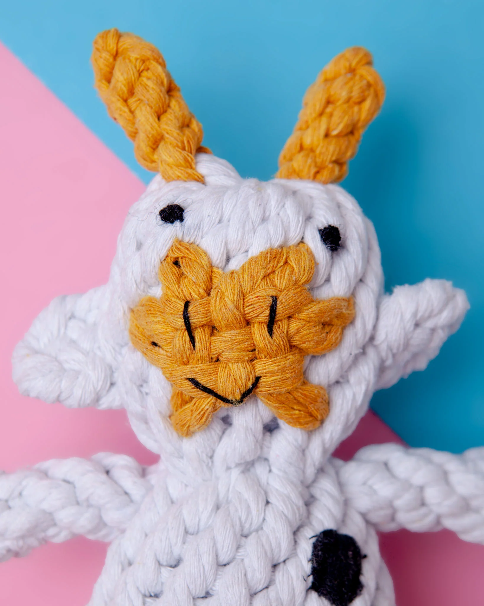 Claire the Cow Rope Dog Toy - Image 2