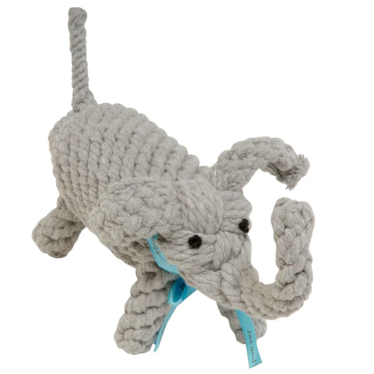 Coco the Elephant Rope Dog Toy - Image 5
