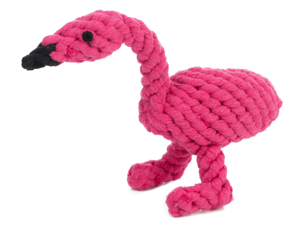 Flamingo Rope Dog Toy - Image 3