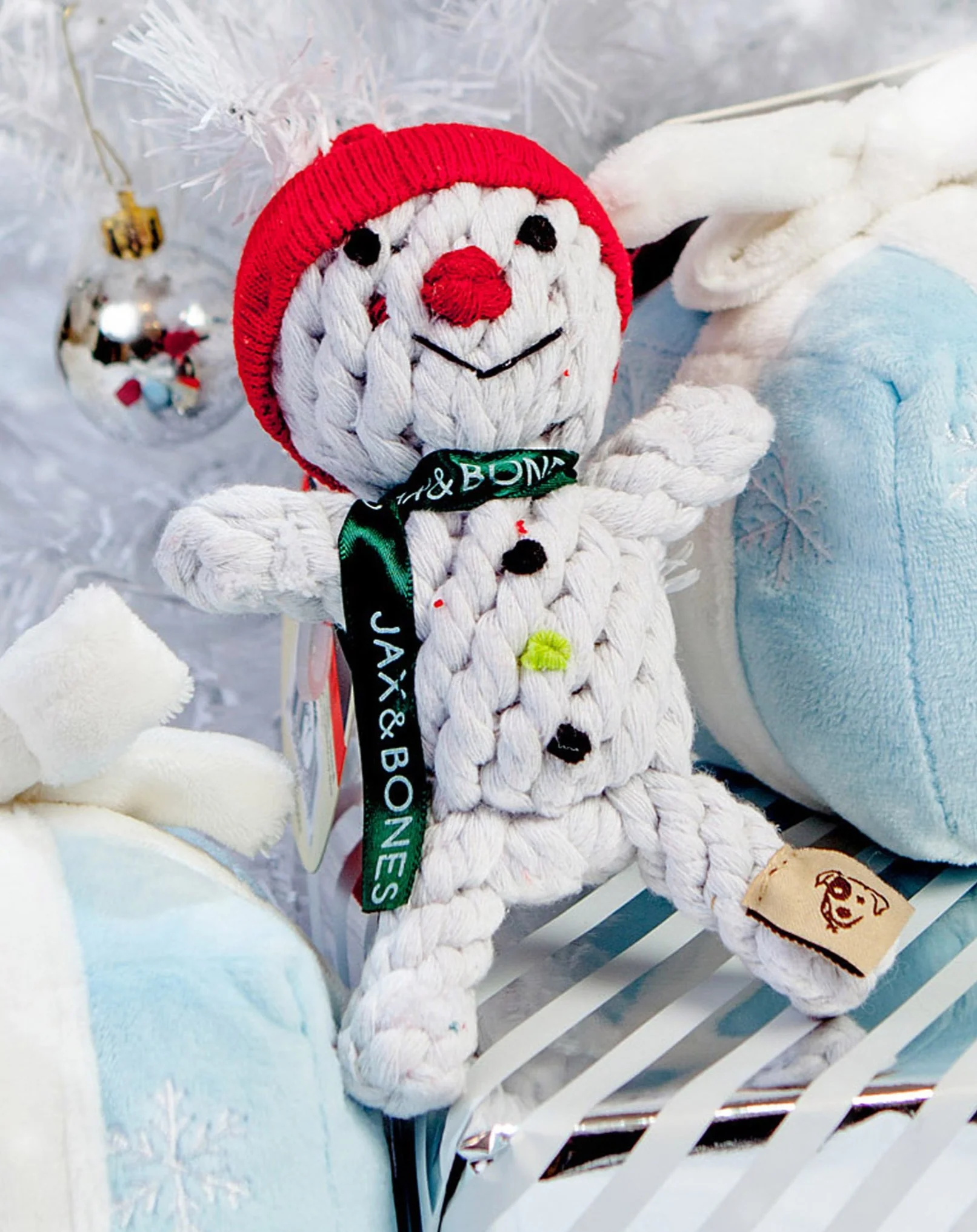 Snowman Rope Dog Toy - Image 2