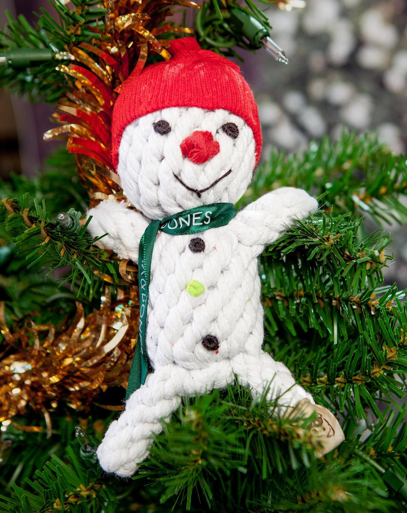 Snowman Rope Dog Toy - Image 3