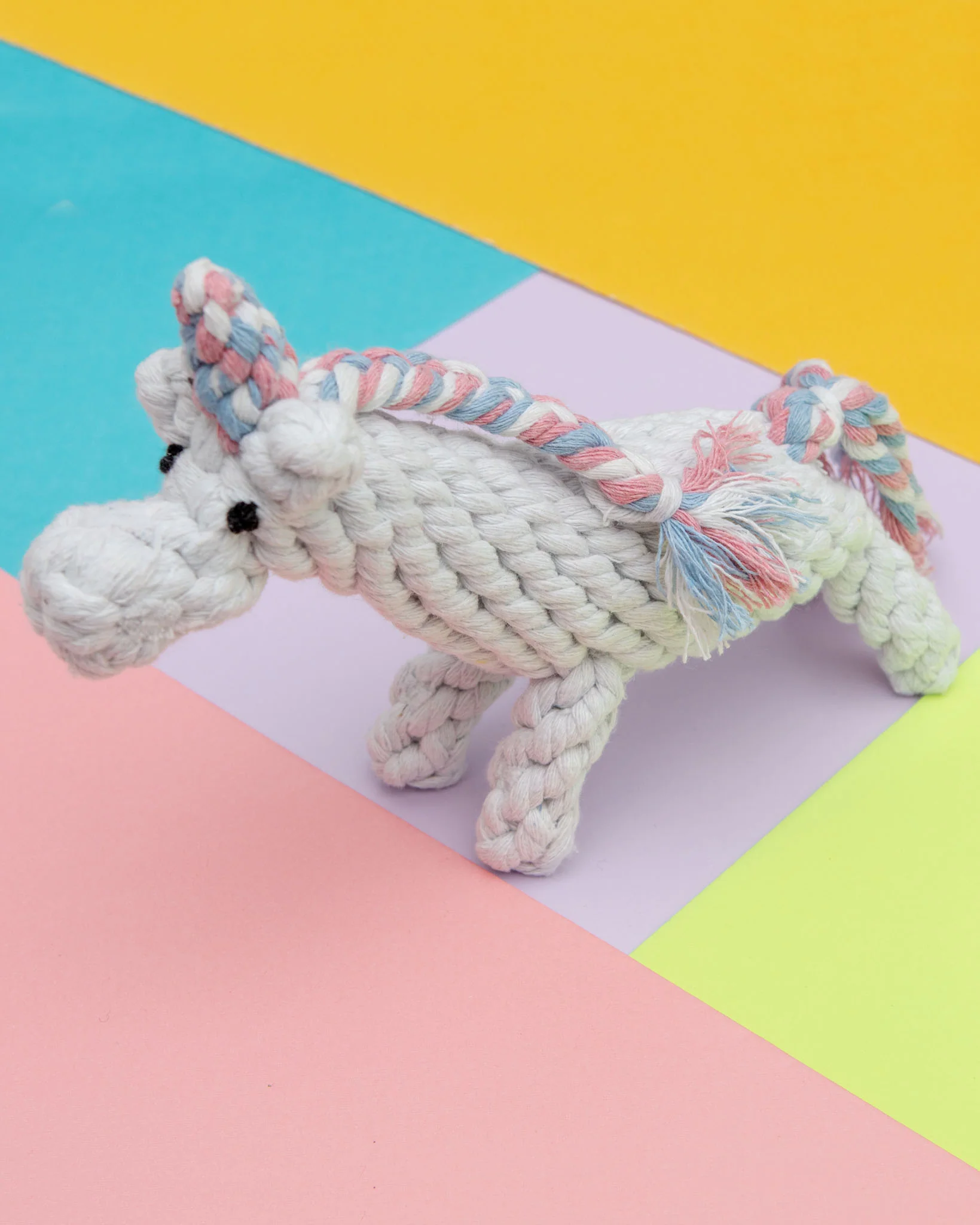 Unicorn Rope Dog Toy - Image 2