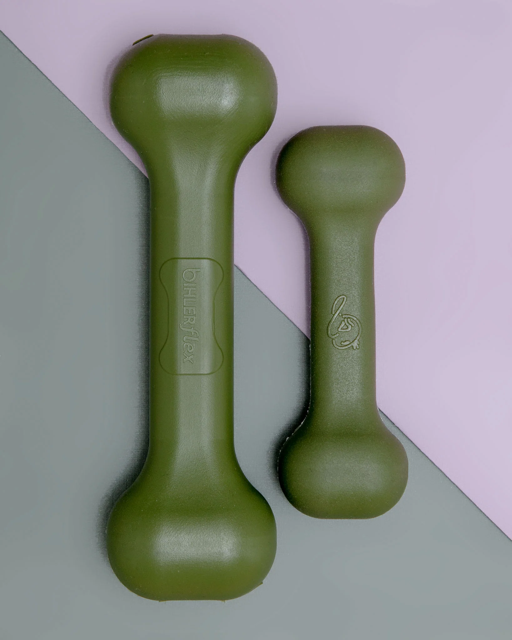 The Perfect Bone Dog Toy in Olive Green (Made in the USA)