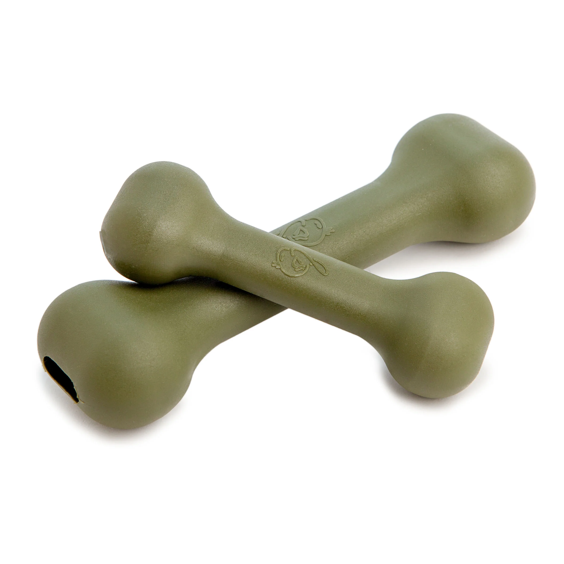 The Perfect Bone Dog Toy in Olive Green (Made in the USA) - Image 5