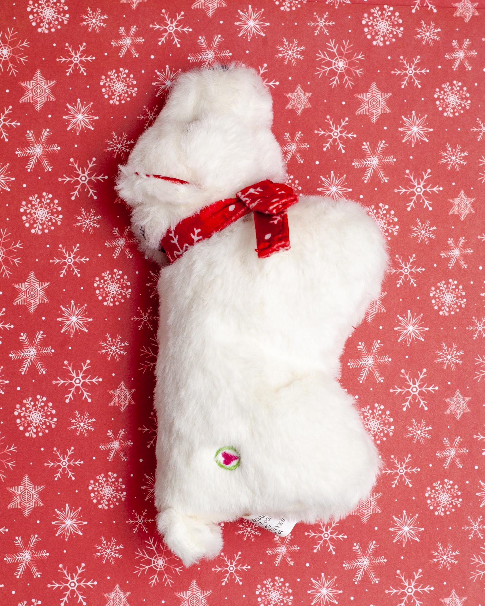 Snowy Polar Bear Squooshie Dog Toy - Image 4