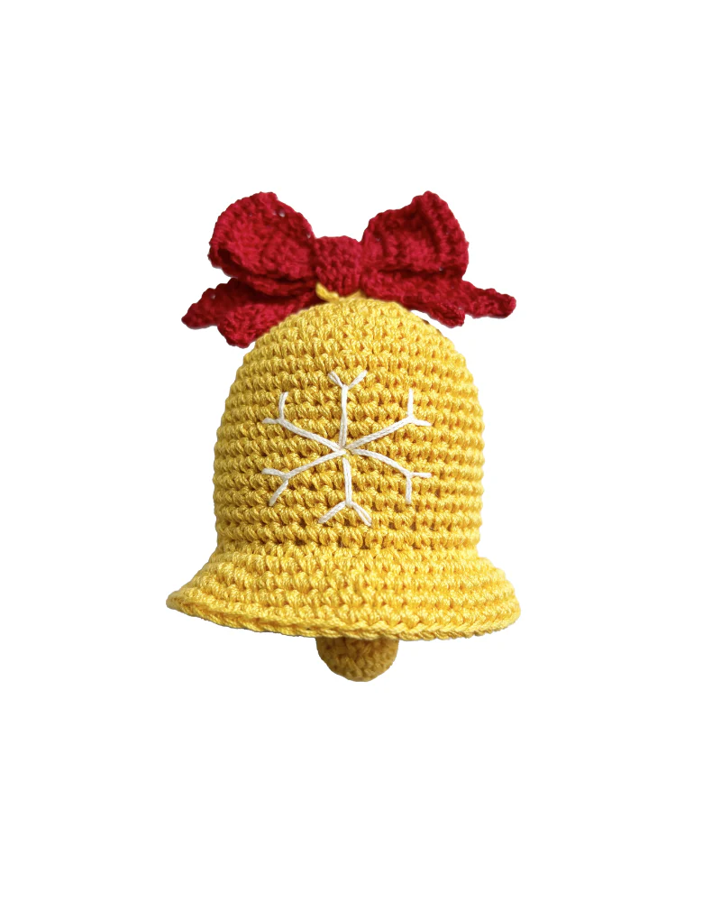 Jingle Bell Organic Knit Dog Toy - Image 2