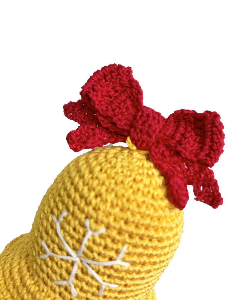 Jingle Bell Organic Knit Dog Toy - Image 4