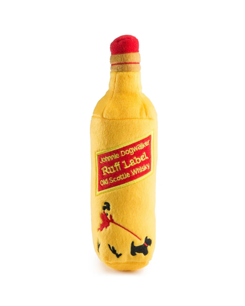 Johnnie Dogwalker Ruff Label Squeaky Plush Dog Toy - Image 2