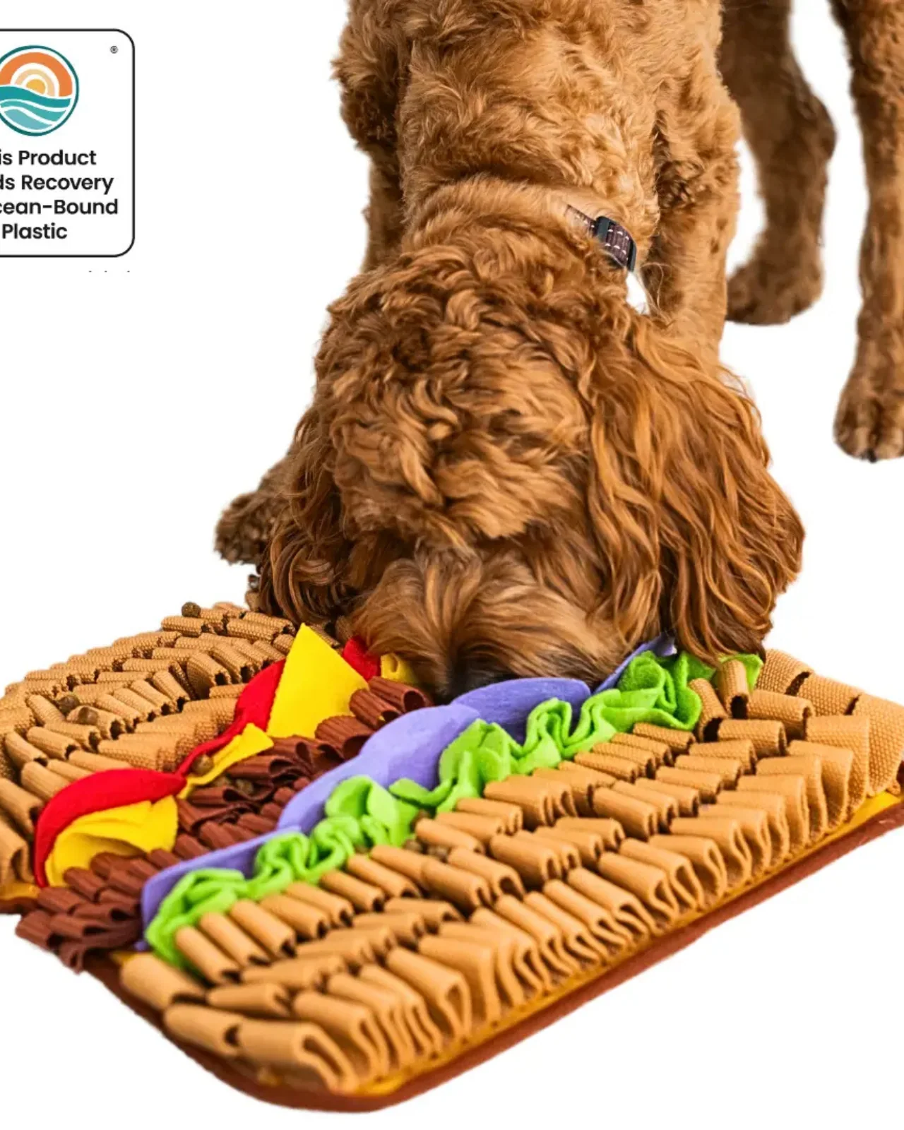 Juicy Hamburger Interactive Snuffle Dog Toy - Image 5