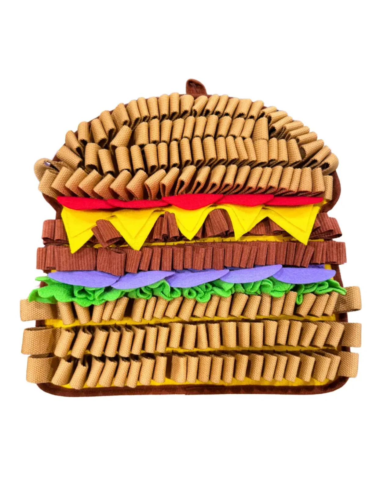 Juicy Hamburger Interactive Snuffle Dog Toy - Image 6