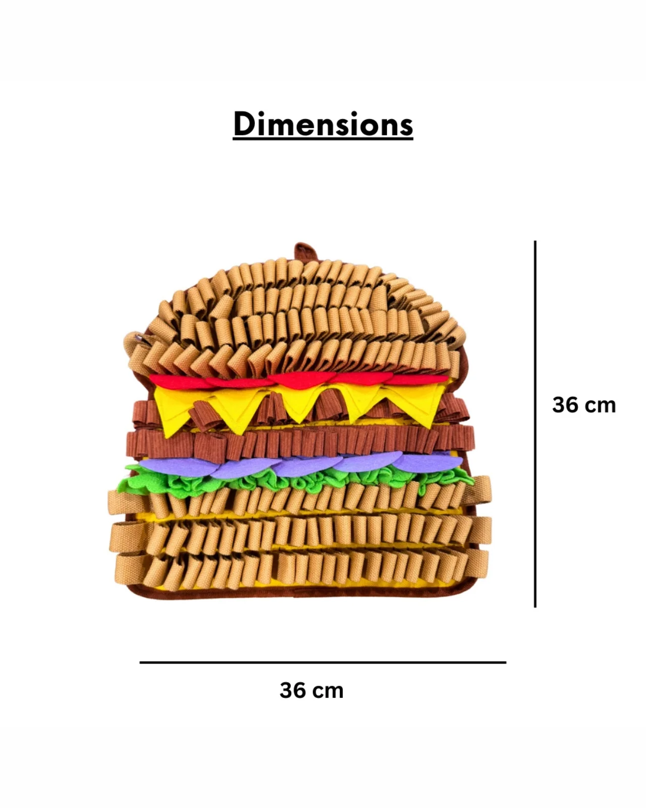 Juicy Hamburger Interactive Snuffle Dog Toy - Image 7