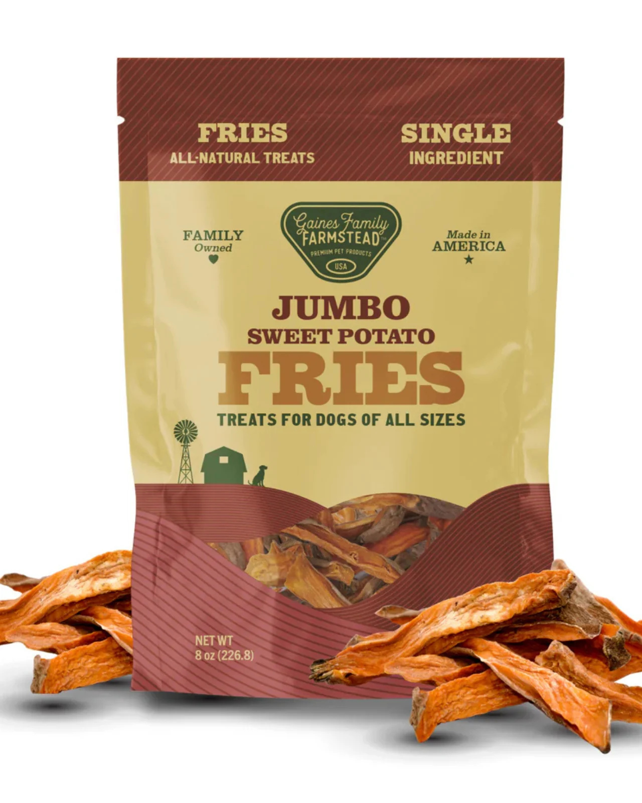 Jumbo Sweet Potato Fries Dog Treats - Image 2