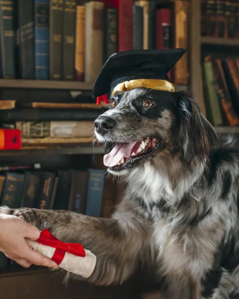 K9 Scholar Cap & Diploma Plush Dog Toy Set (FINAL SALE) - Image 2
