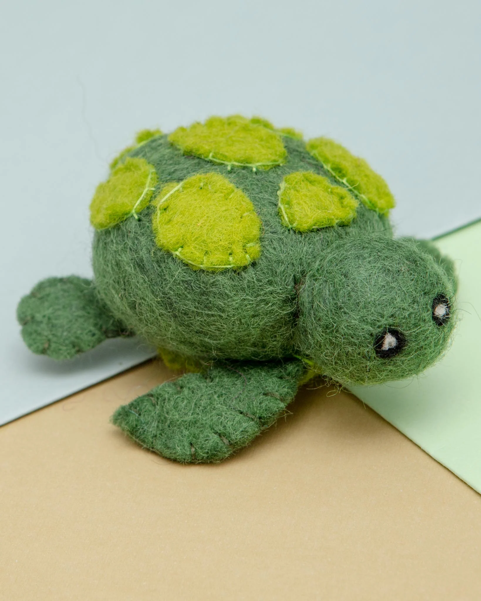 Turtle & Jellyfish Wool Cat Toy Set (2-pack) - Image 2