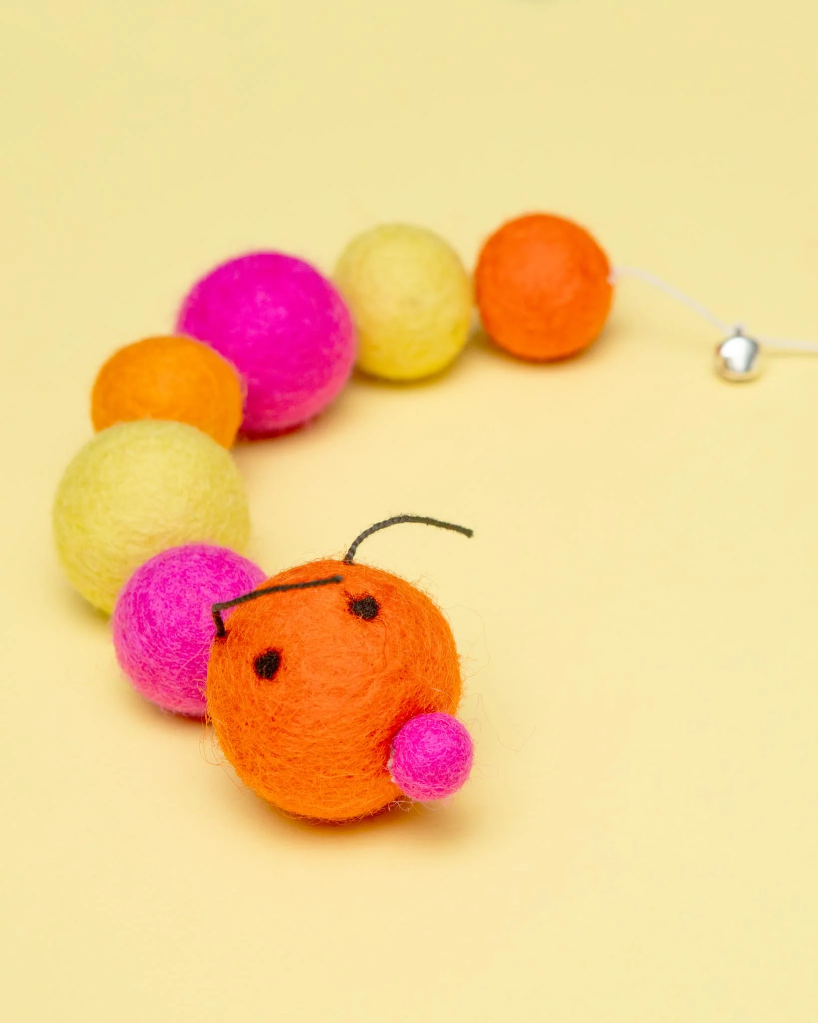 Kat the Caterpillar Wool Cat Toy - Image 4