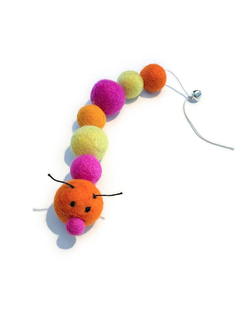 Kat the Caterpillar Wool Cat Toy - Image 5