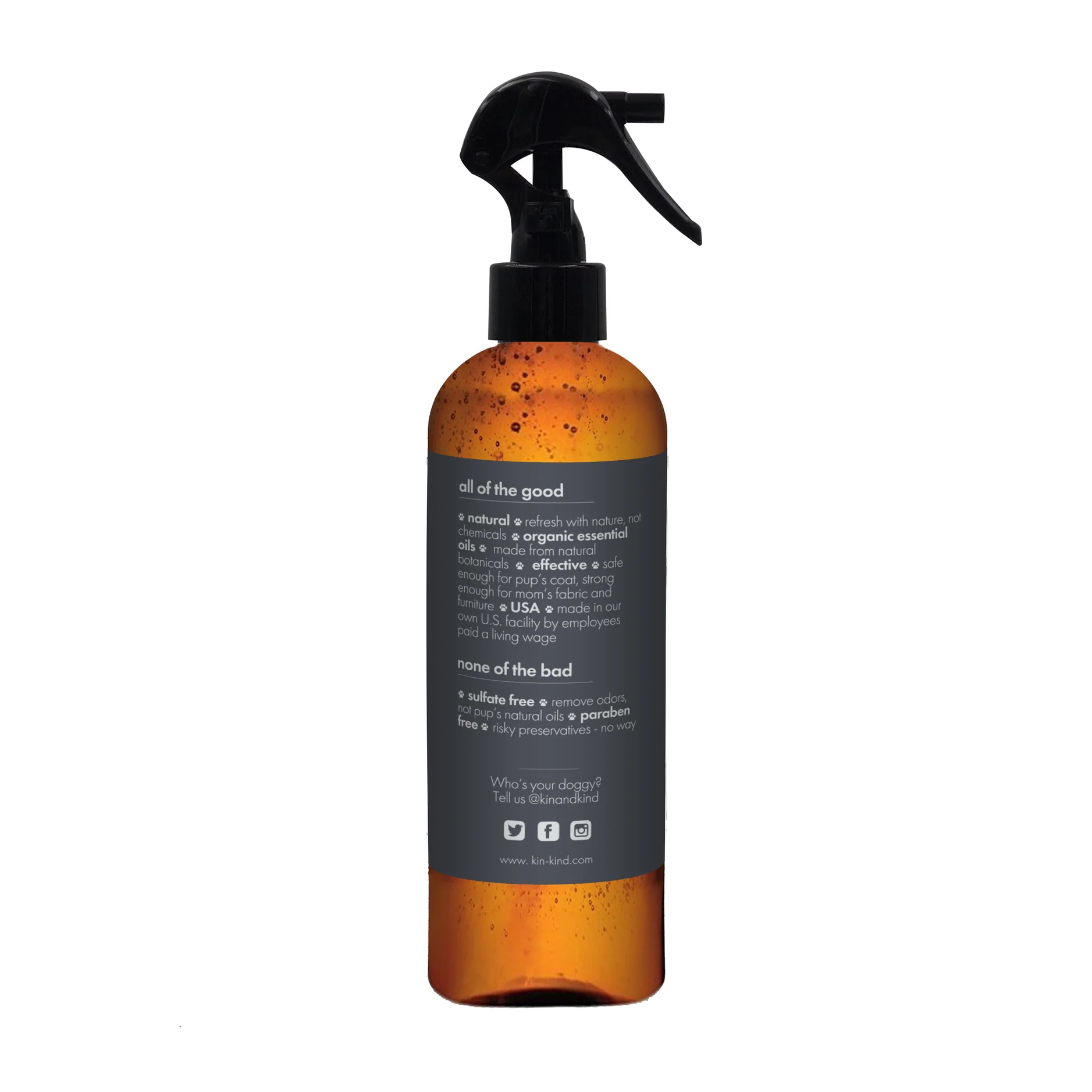 KIN + KIND | Charcoal Deodorizer Spray for Dog and Home - Image 2