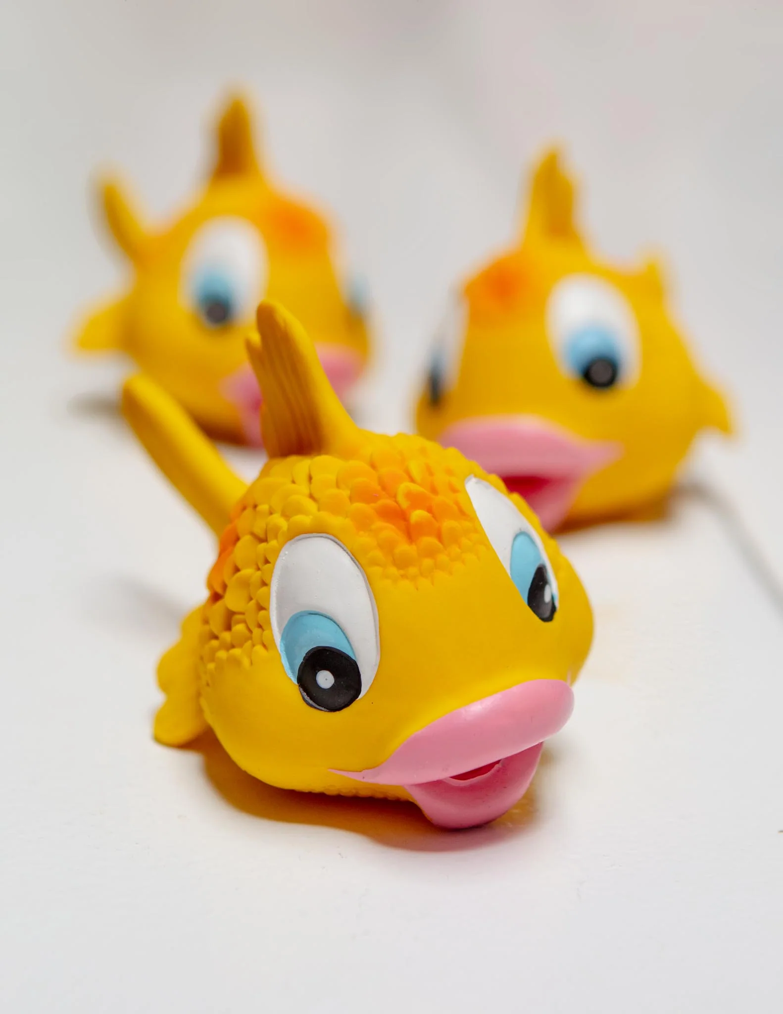Kissy Fish Squeaky Rubber Dog Toy