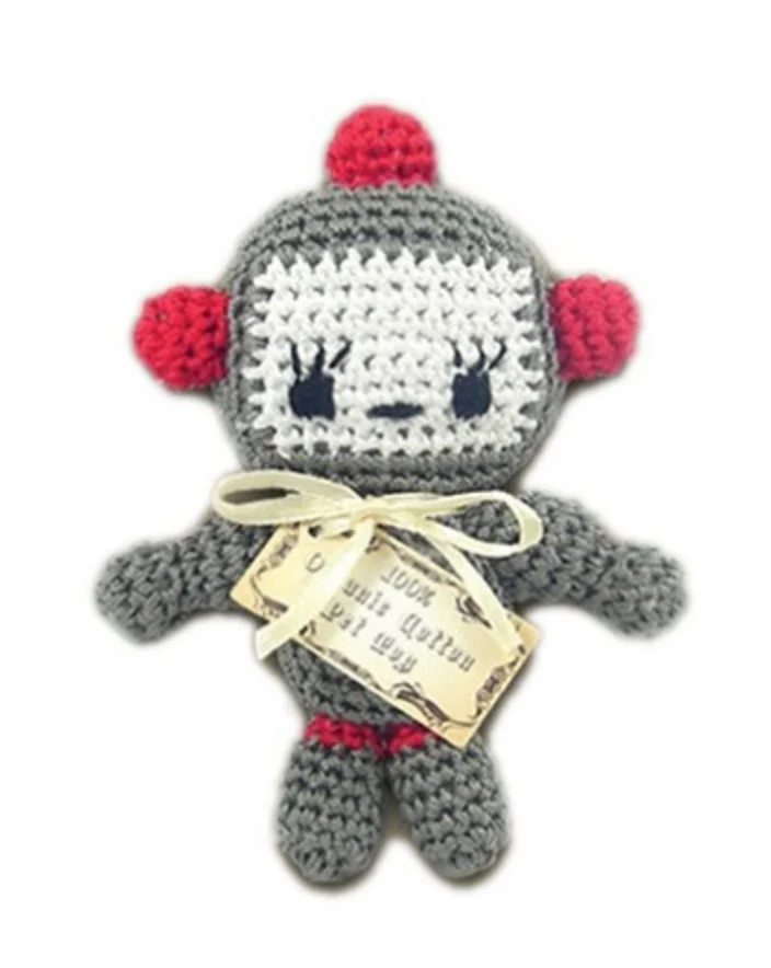 Baby Bot Organic Knit Dog Toy - Image 3
