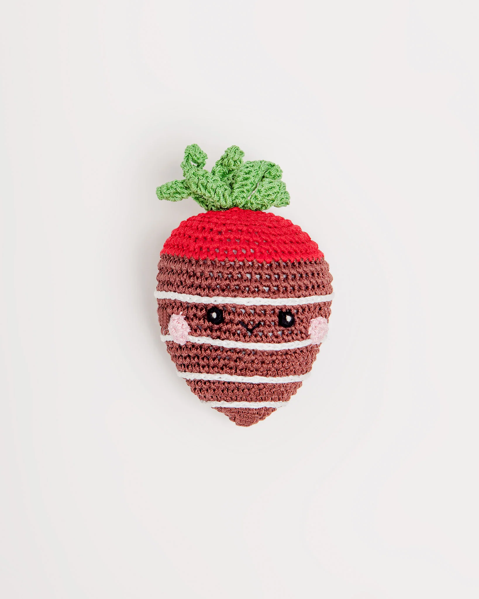 Milk Chocolate Stawberry Organic Knit Toy