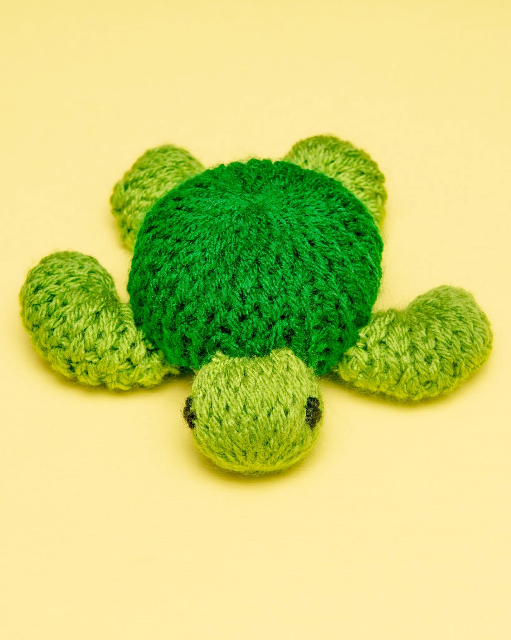 Knitted Sea Turtle Squeaky Dog Toy - Image 2
