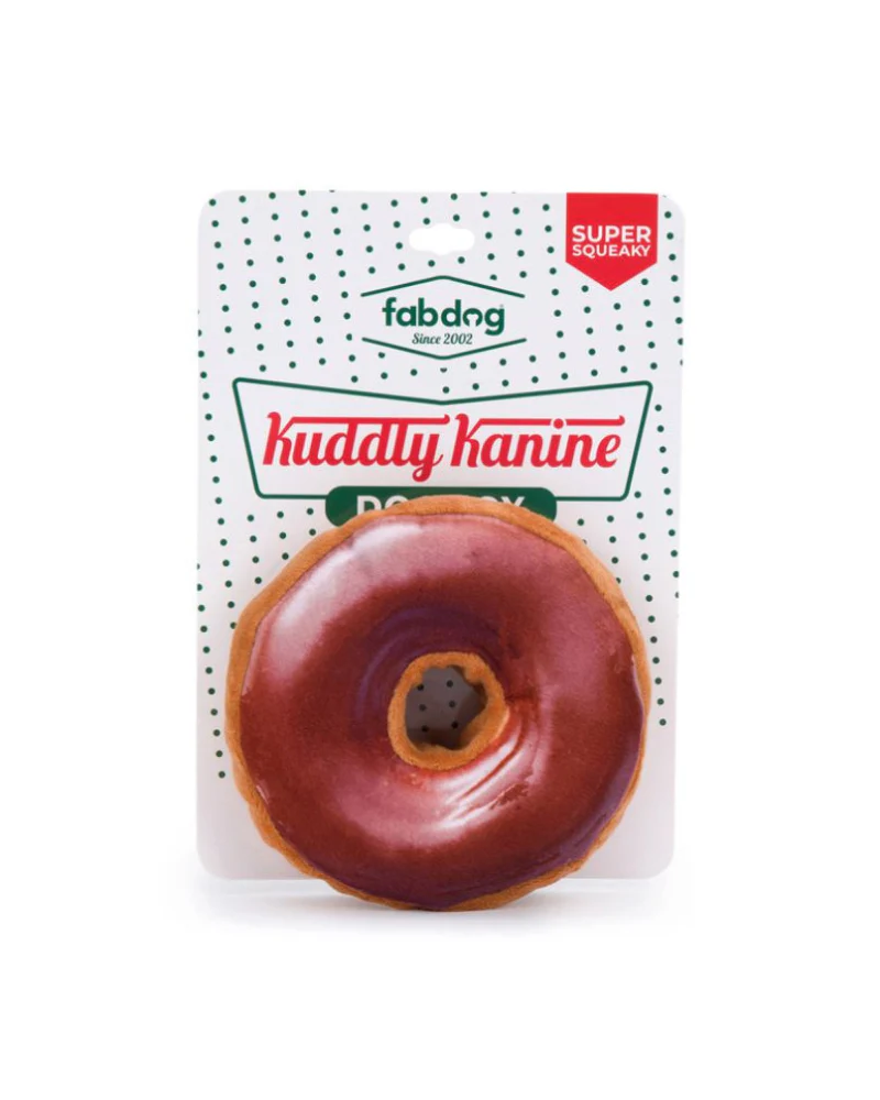 Kuddly Kanine Donut Squeaky, No-Stuffing Dog Toy - Image 3