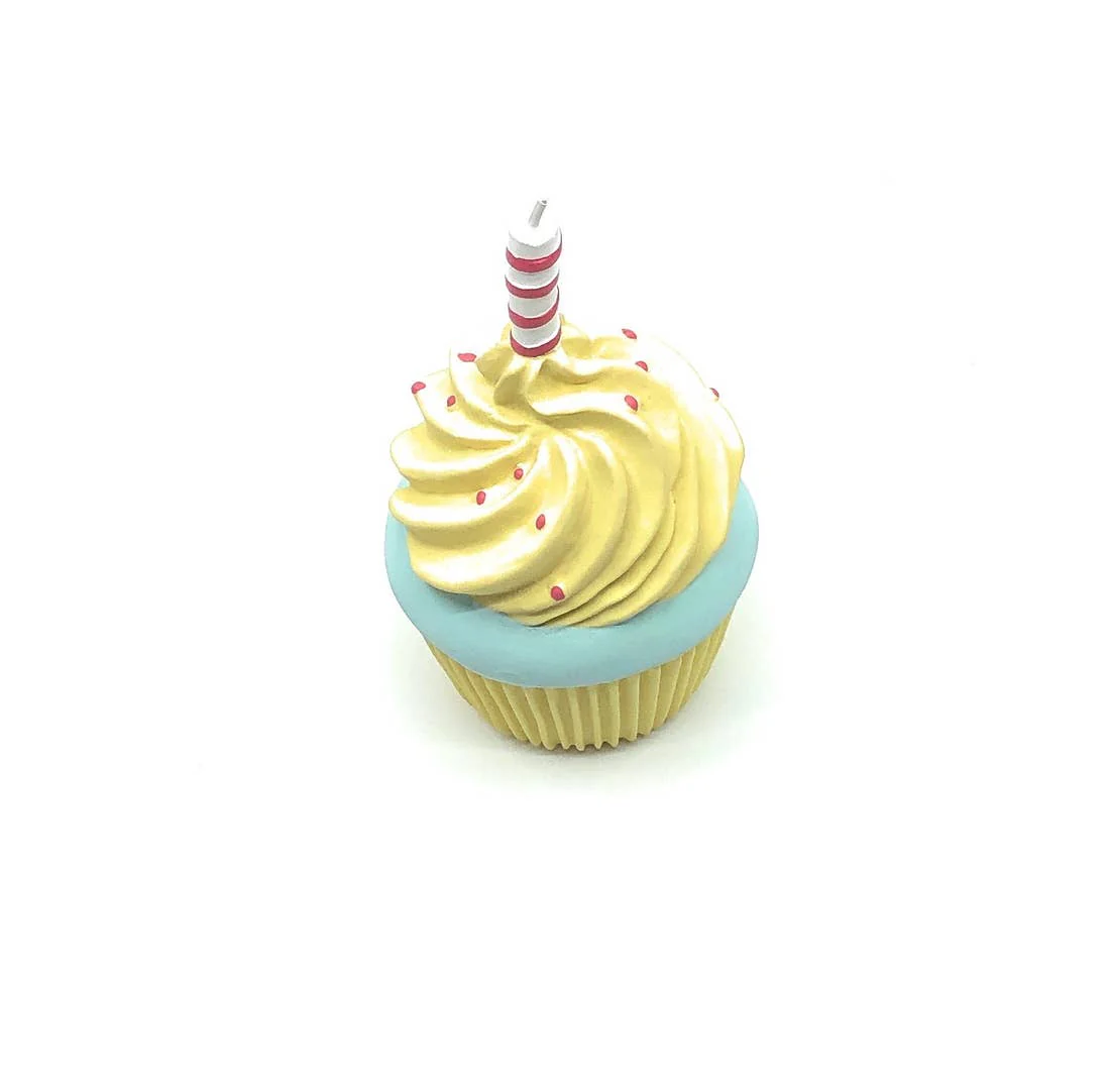 Birthday Cupcake Squeaker Dog Toy - Image 3