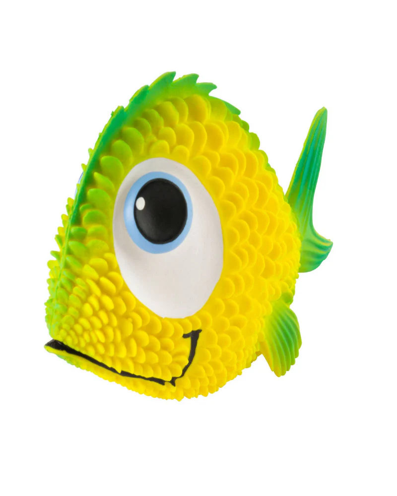 Freddy Fish Natural Latex Soft Squeaky Dog Toy - Image 3