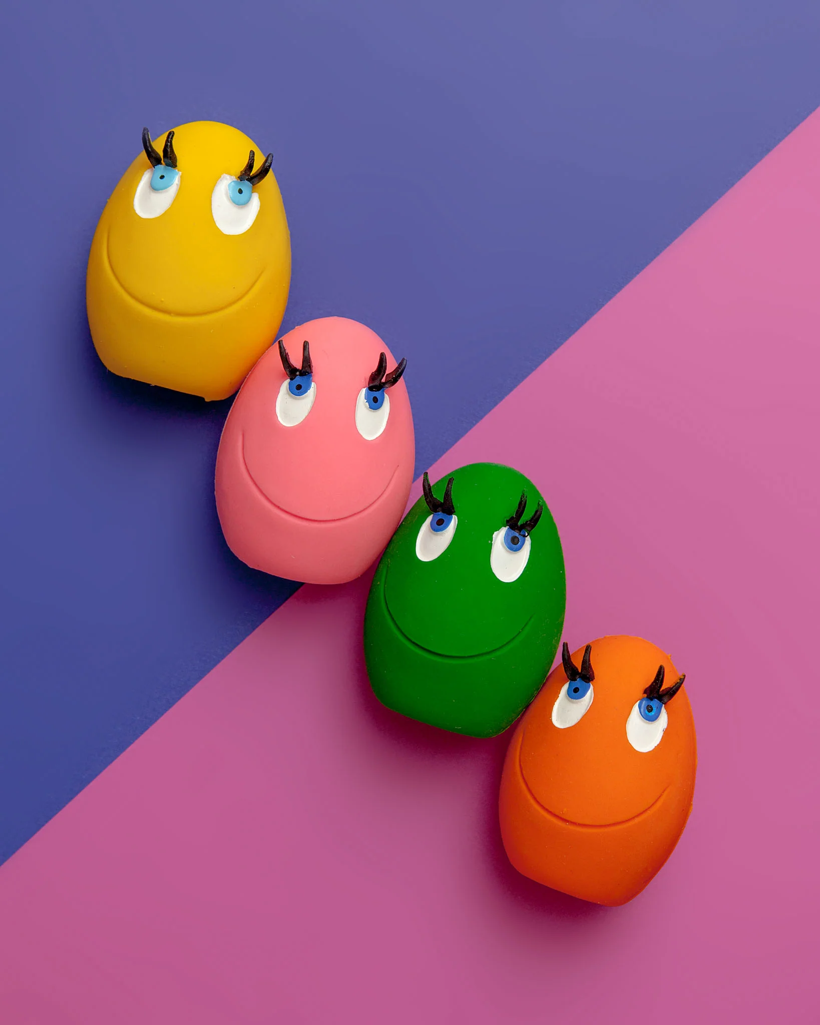 Multi-Color Squeaky Latex Dog Toy Egg Carton - Image 2