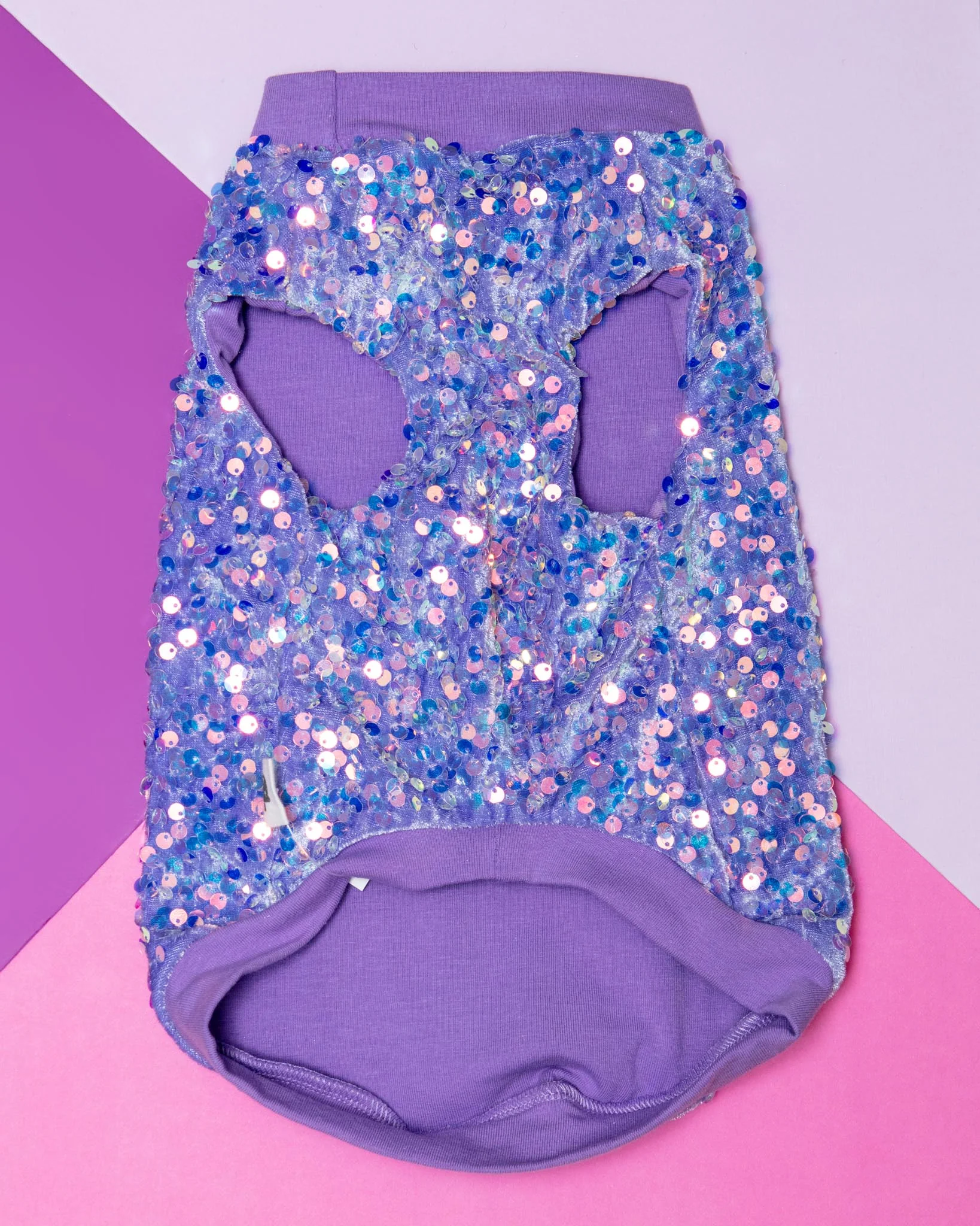 Lavender Sequin Dog Shirt (Made in the USA) (FINAL SALE) - Image 5
