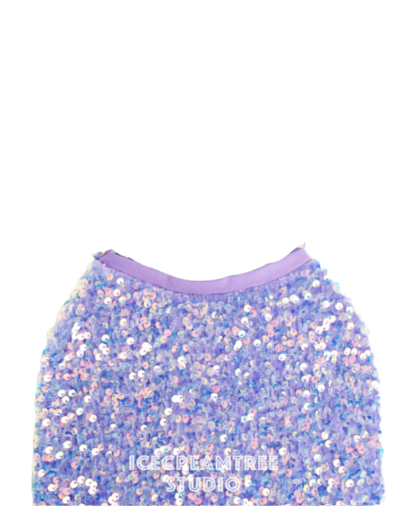 Lavender Sequin Dog Shirt (Made in the USA) (FINAL SALE) - Image 6