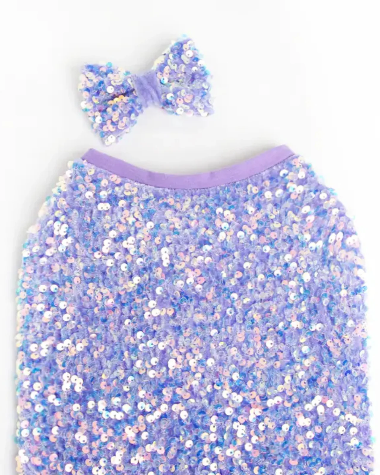 Lavender Sequin Dog Shirt (Made in the USA) (FINAL SALE) - Image 9