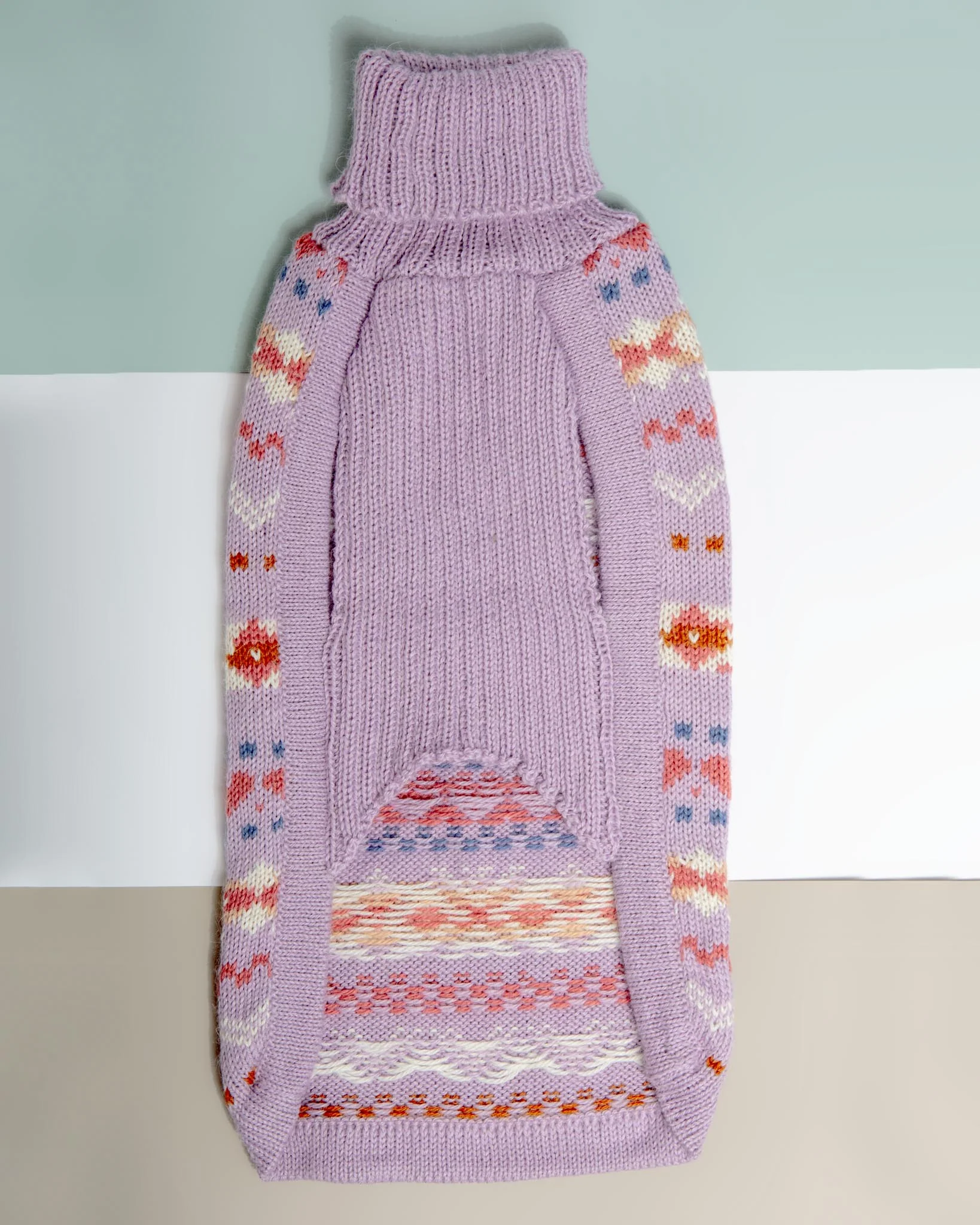 Lavender Sunrise Alpaca Blend Dog Sweater (FINAL SALE) - Image 6