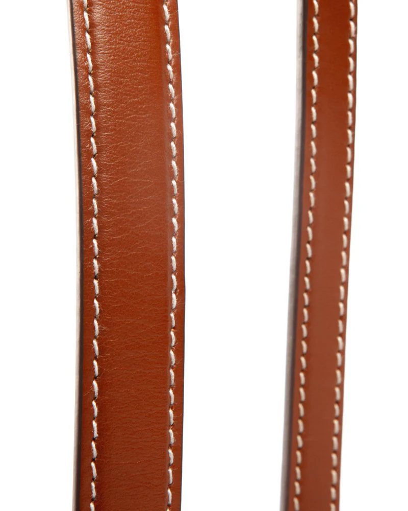 Leather Dog Leash in Tobacco Brown (Made in Italy) - Image 5
