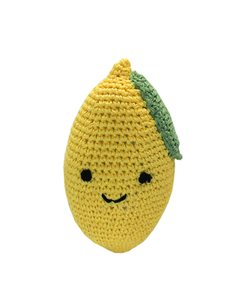 Lemon Organic Cotton Knit Dog Toy - Image 2