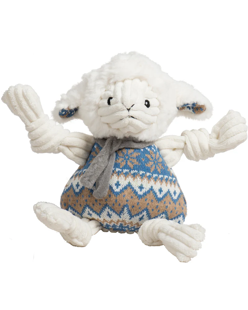 Leo The Lamb Knottie Plush Dog Toy - Image 2