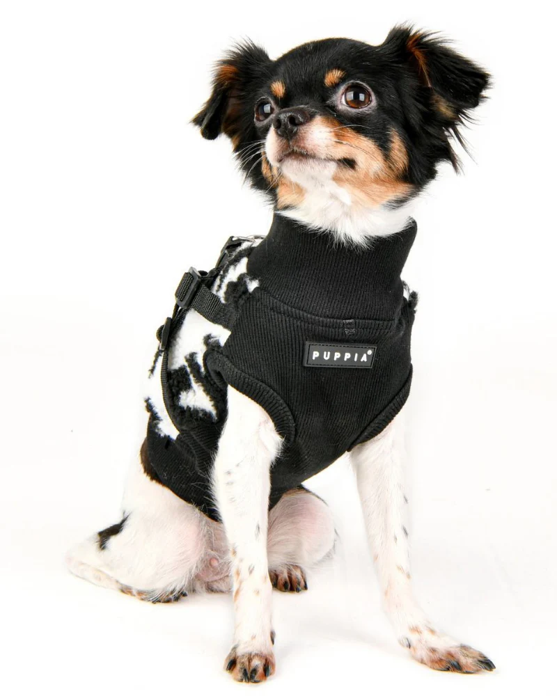 Leopard Fleece Dog Harness Vest - Image 2