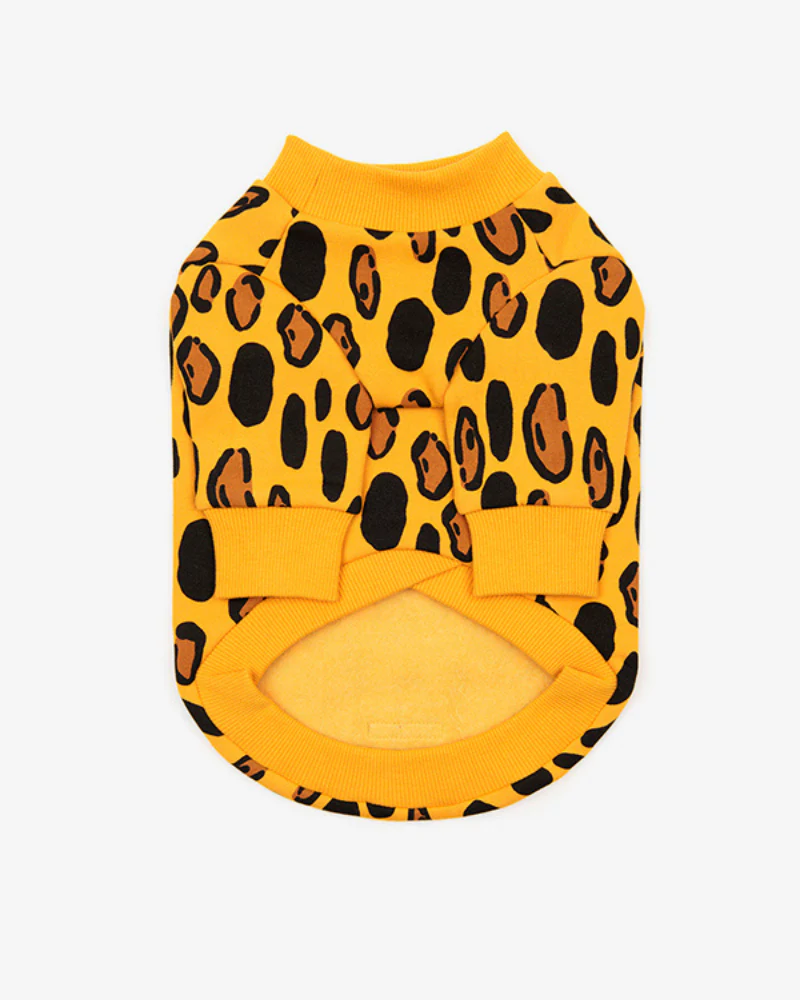 Animal Print Dog Sweatshirt in Yellow (FINAL SALE) - Image 3