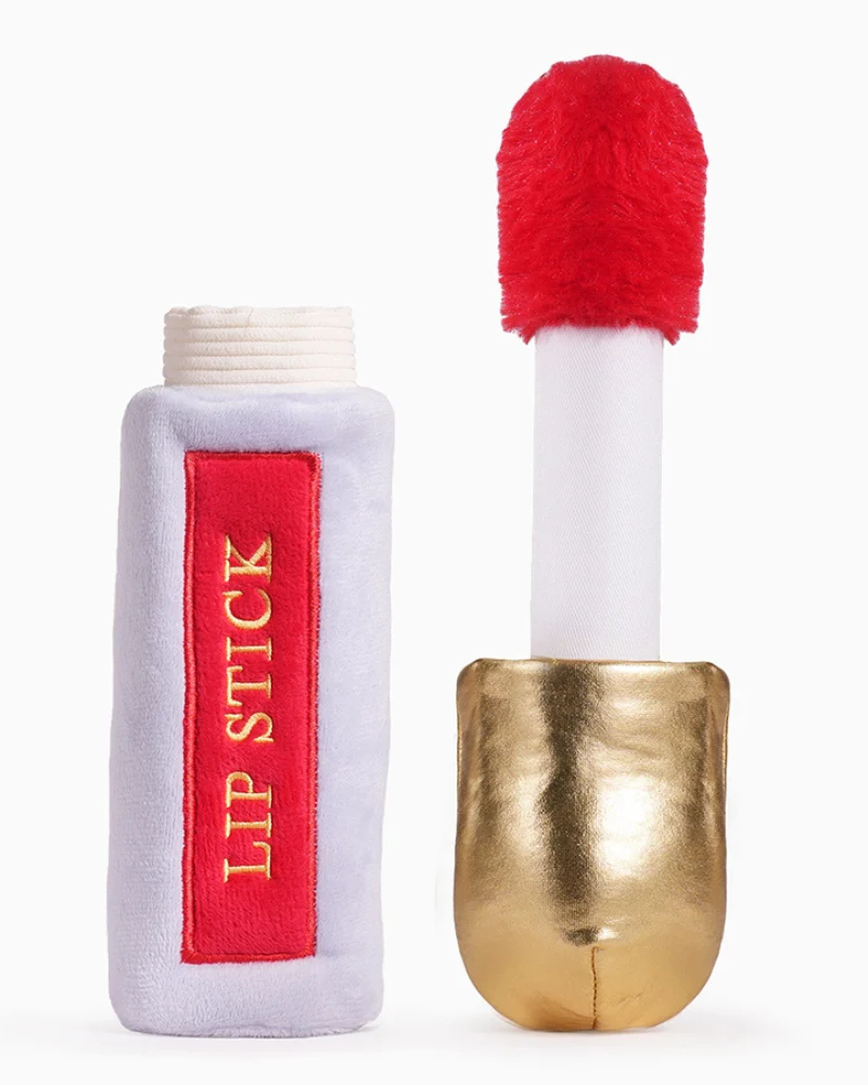 Lipstick Crinkle Plush Interactive Dog Toy - Image 4