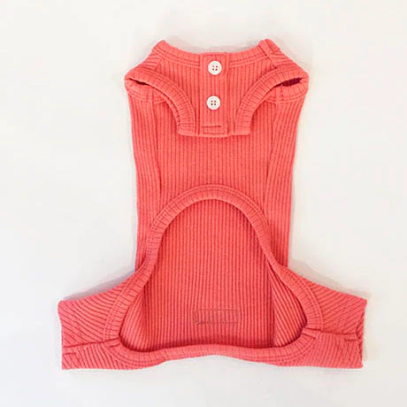 LITTLE COLLIN | Basic Button All-in-One in Peach - Image 2