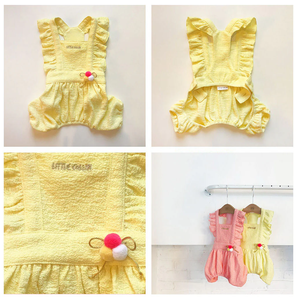 LITTLE COLLIN | Lovely Overall in Soft Pink - Image 4