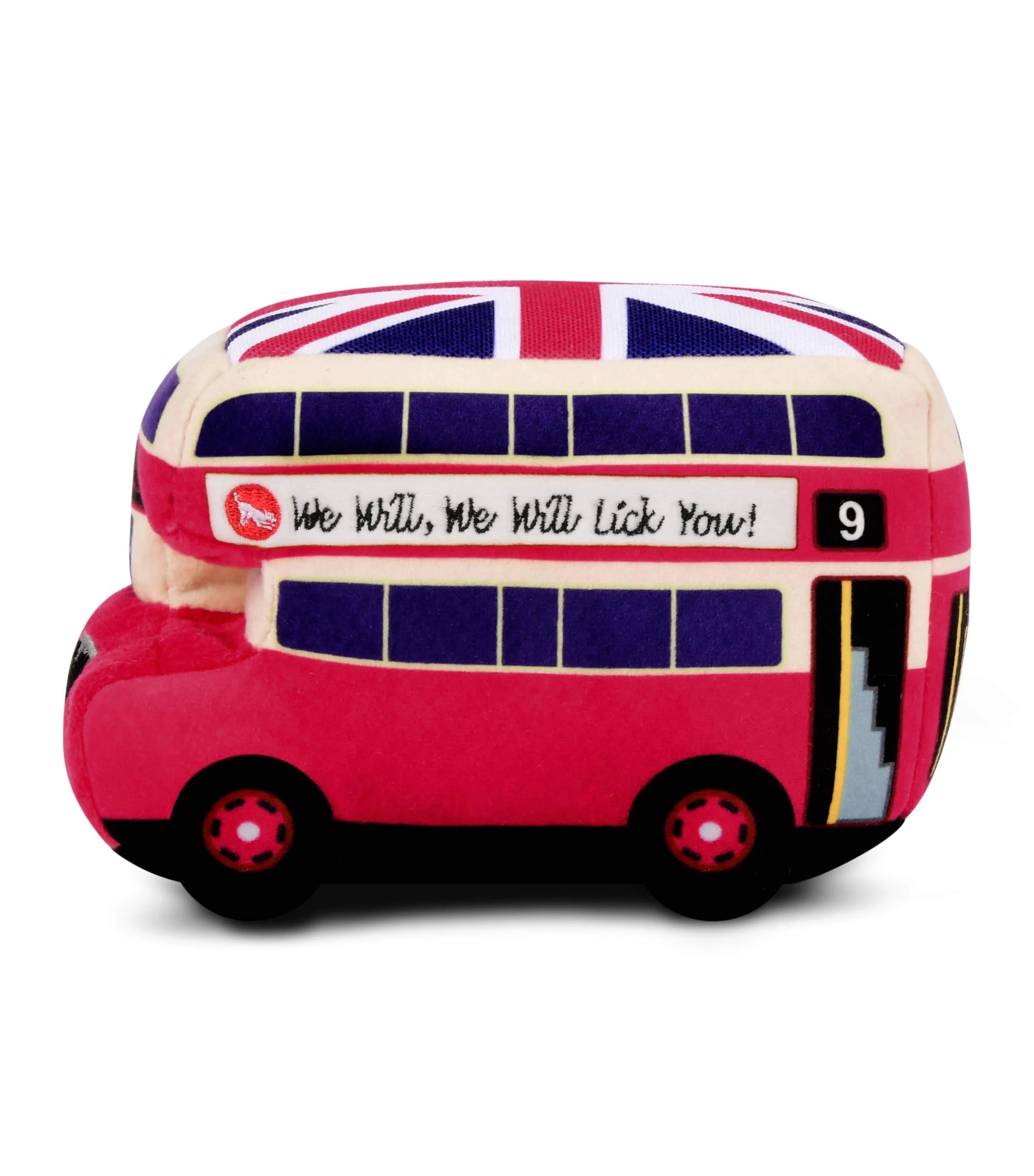 Double Decker Bus Plush Dog Toy - Image 4