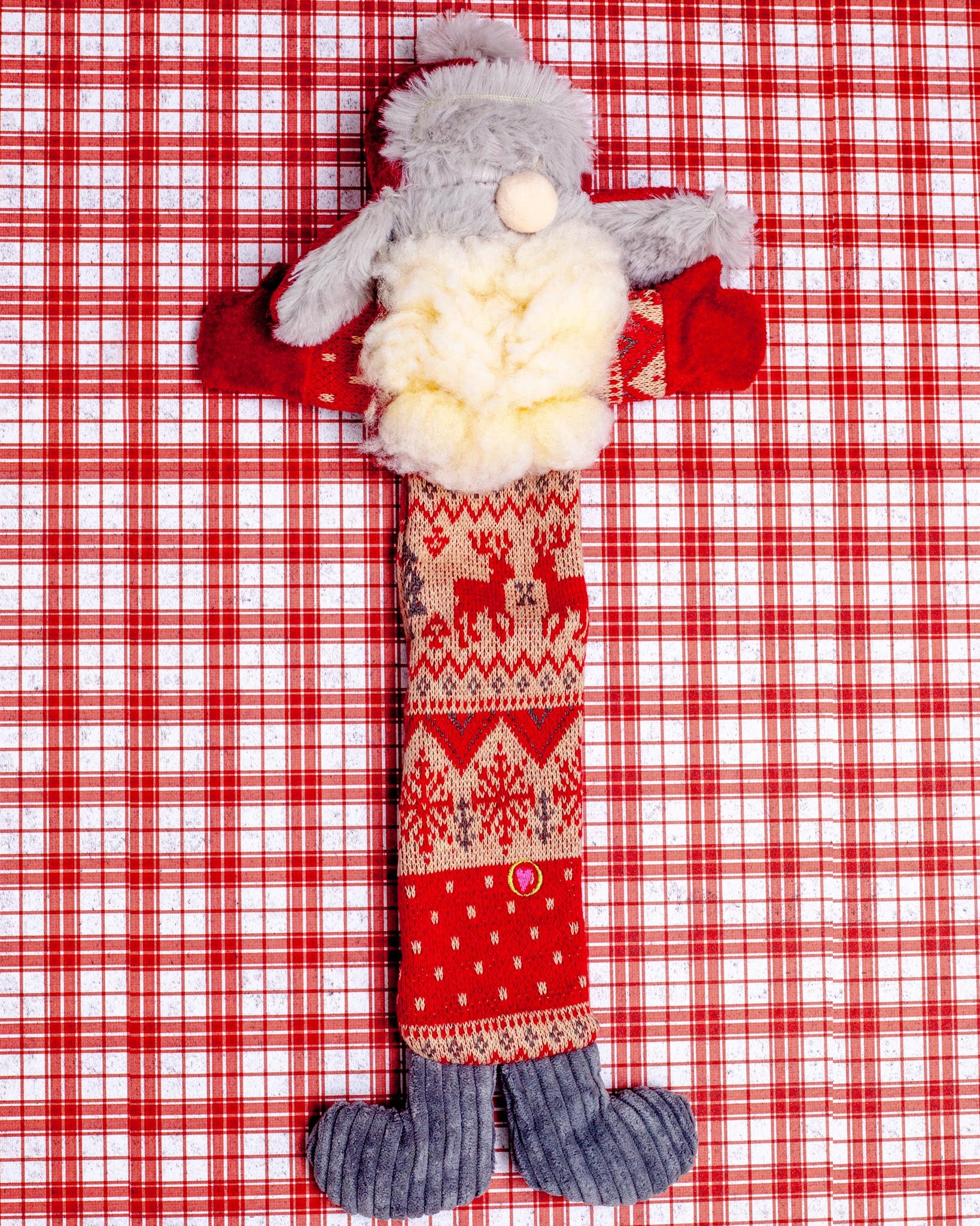 Trapper Hat Santa Gnome Plush Dog Toy (FINAL SALE)