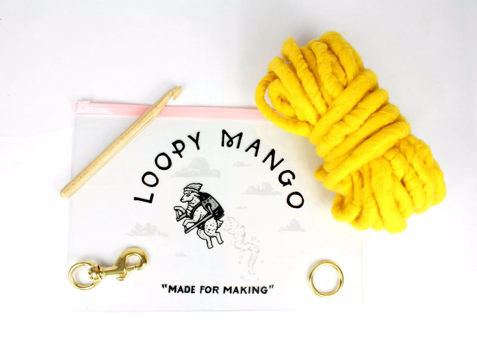 LOOPY MANGO | DIY Dog Leash Kit in Hot Pink - Image 4