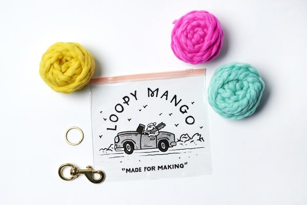 LOOPY MANGO | DIY PomPom for Leash Kit in White - Image 3