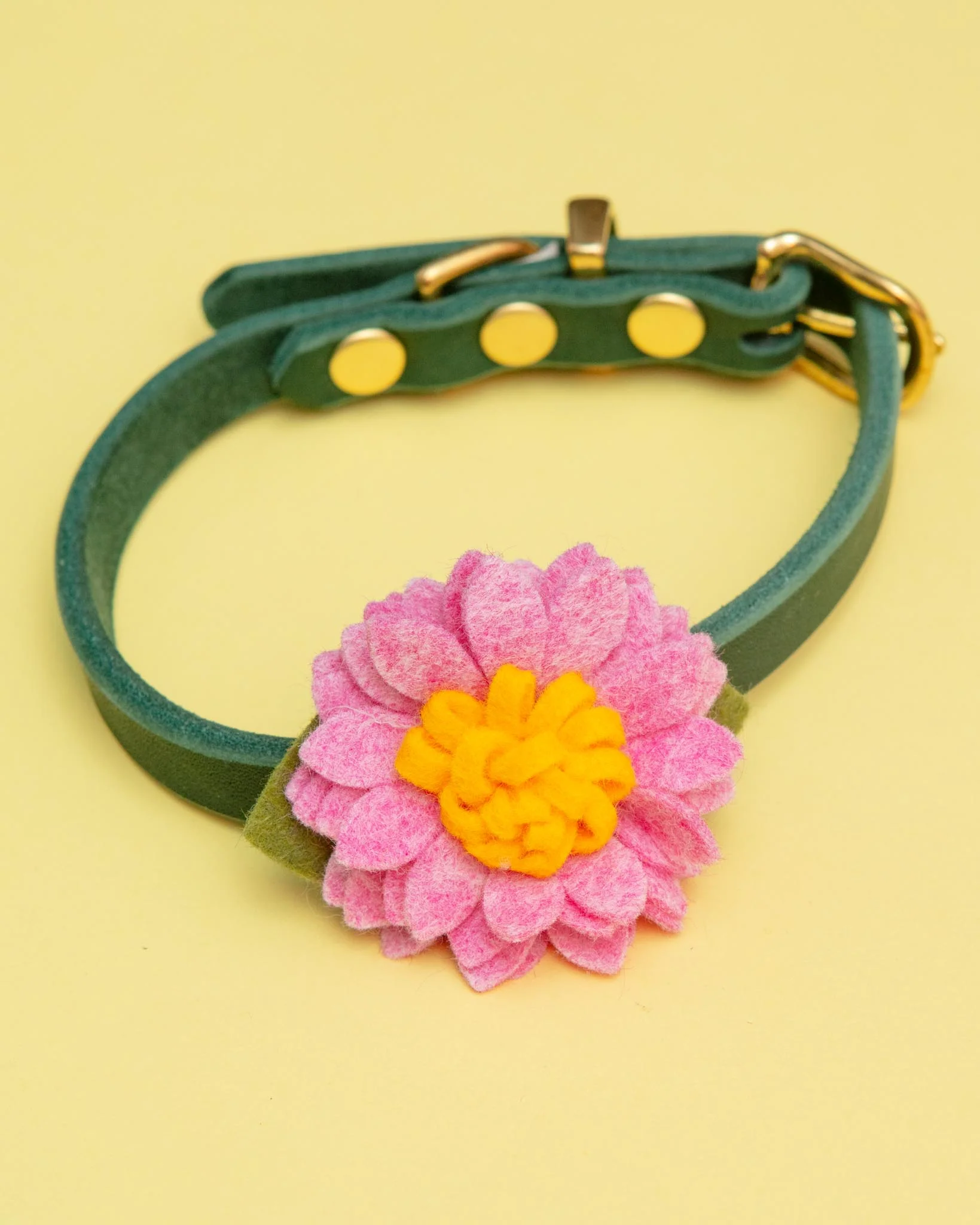 Lotus Dog Collar Flower in Pixie Pink (Made in the USA) - Image 2