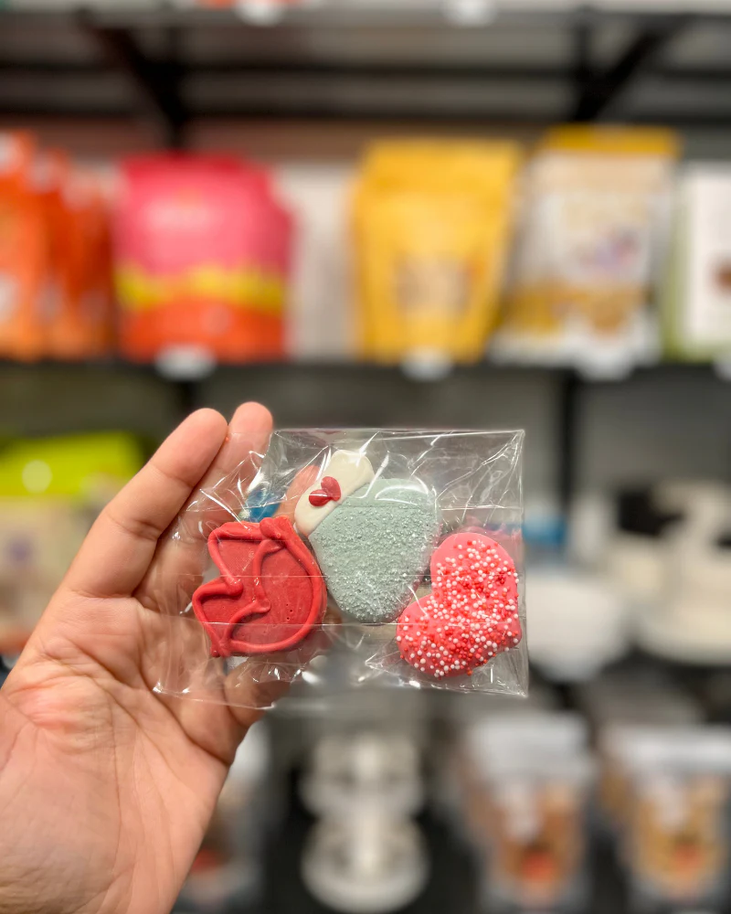 Hugs & Kisses PB & Honey Dog Treat Trio - Image 3