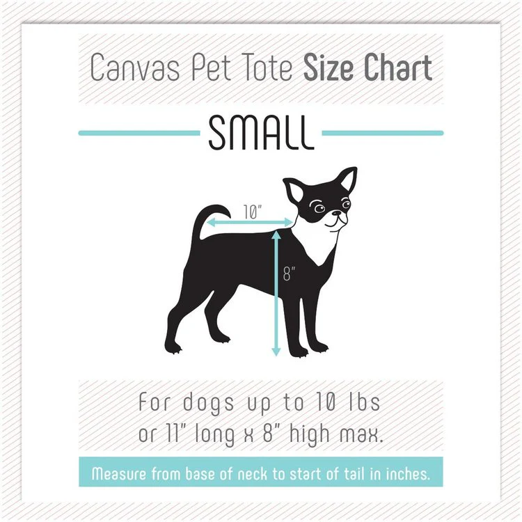 Canvas Pet Tote in Navy & Red (Made in the USA) (Direct Ship) - Image 2