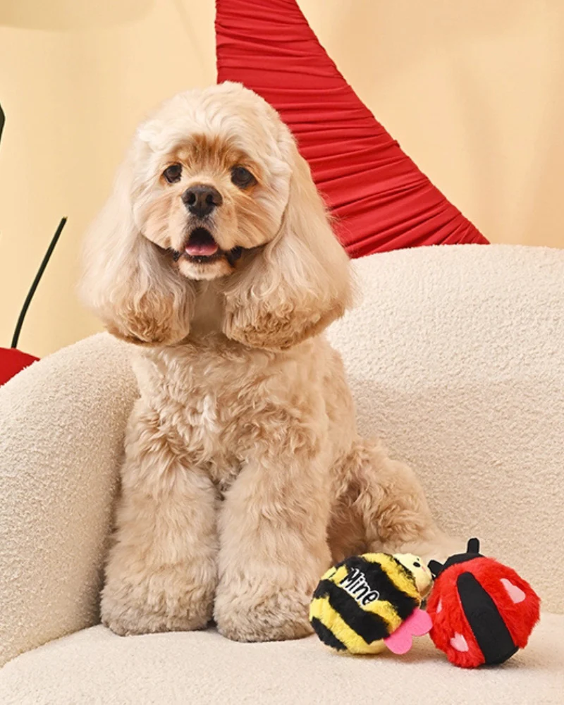 LoveBug Lady Bug 2-in-1 Squeaky Dog Toy - Image 4