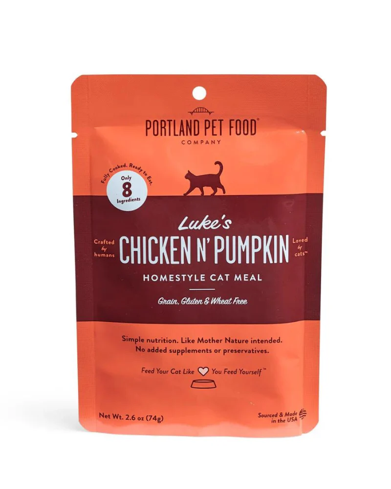 Luke's Chicken N' Pumpkin Cat Meal Pouch - Image 2